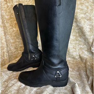TEVA - Black Riding leather Boots
